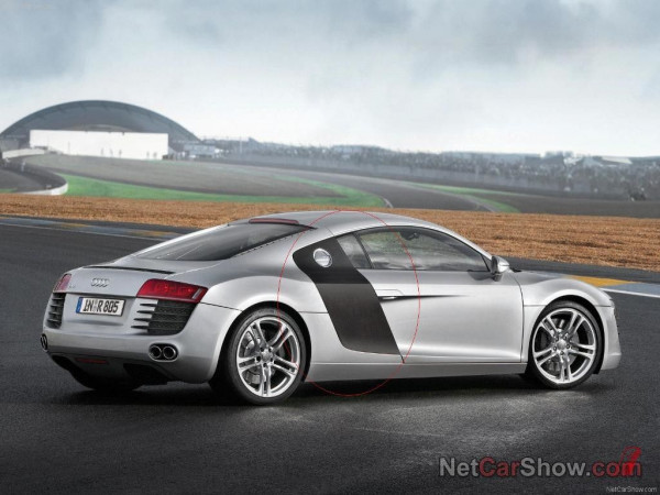 Audi 2009 R8 V8 Carbon Fiber Side Air Blade Faithful